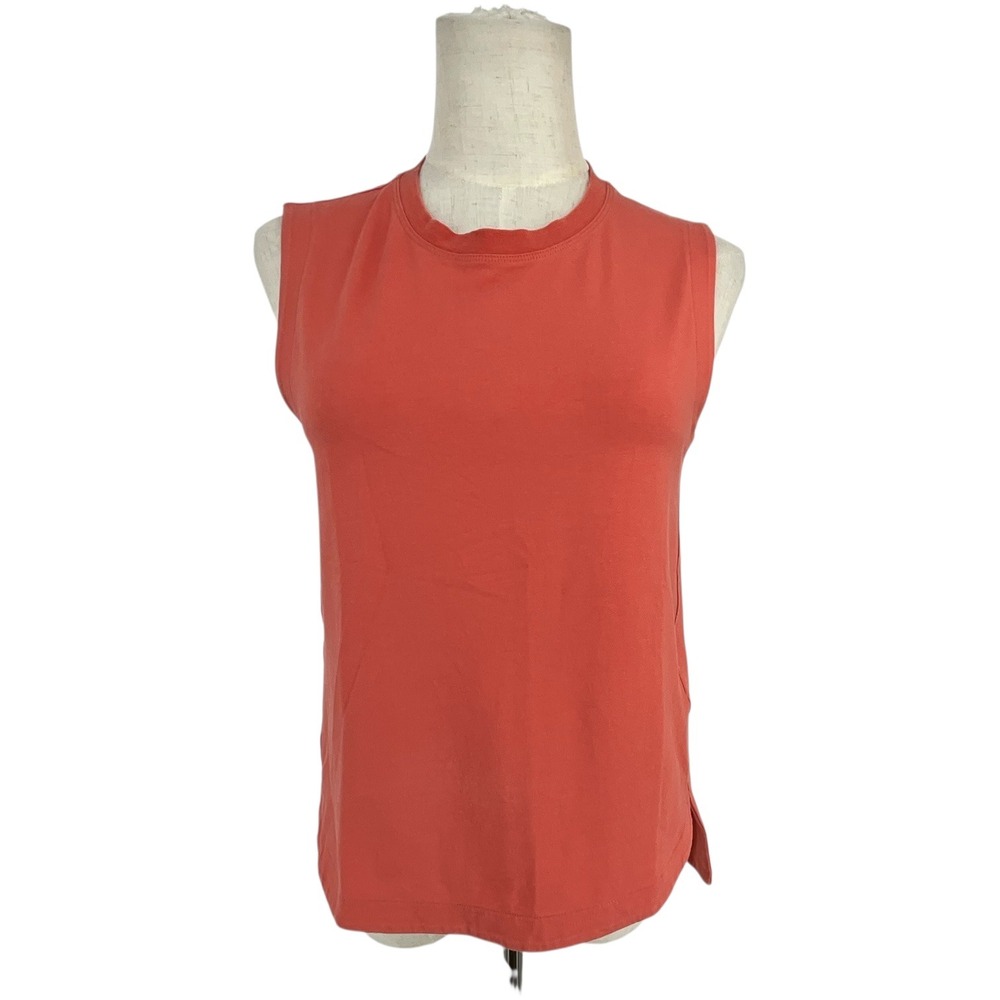 Athleta Orange Sleeveless Mock Neck Top Women's XS Effortless‎ Tank Athleisure